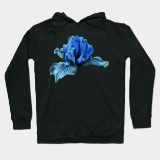 Blue iris flower Hoodie